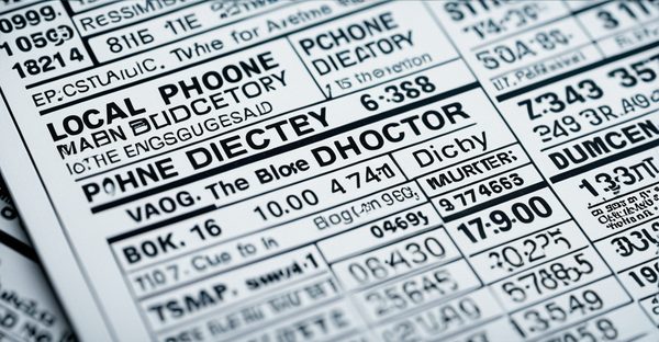 Das örtliche telefonbuch: informationen schnell und einfach finden